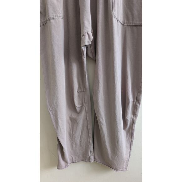 Free People FP Movement Hot Shot Jumpsuit Womens Sz Large Mocha Latte Loungewear - Picture 5 of 10